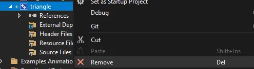 Remove project